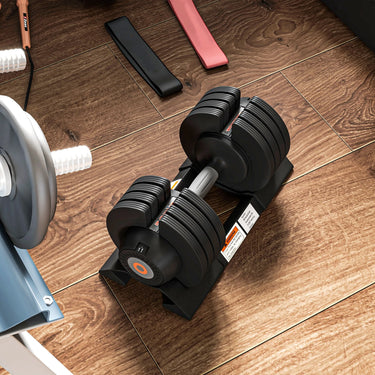 20KG 4-in-1 Adjustable Dumbbell Set – Home Gym Weights with Storage Tray & Non-Slip Handles for Full-Body Training